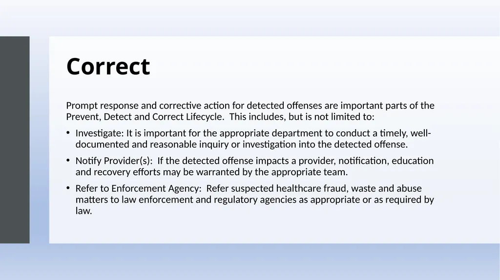 Fraud, Waste & Abuse Overview: General Compliance - slide 20 of 24