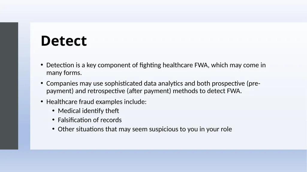 Fraud, Waste & Abuse Overview: General Compliance - slide 16 of 24