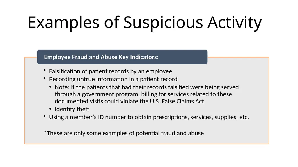 Fraud, Waste & Abuse Overview: General Compliance - slide 19 of 24