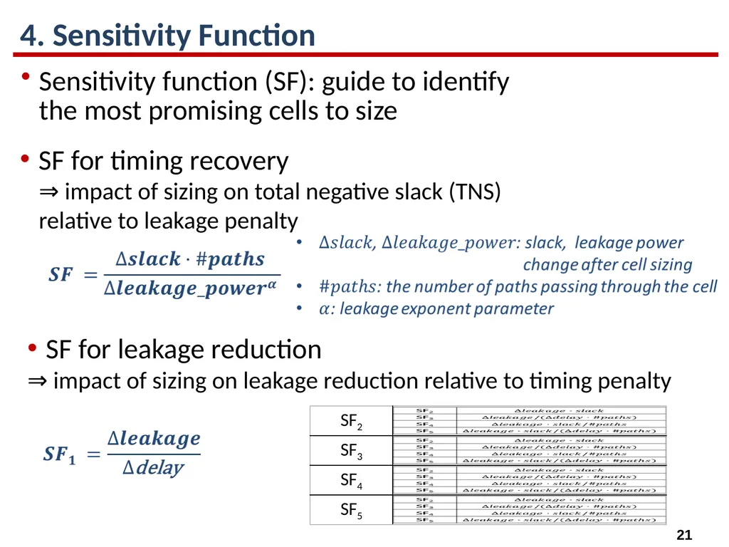 High-Performance Gate Sizing with a Signoff Timer - slide 21 of 34