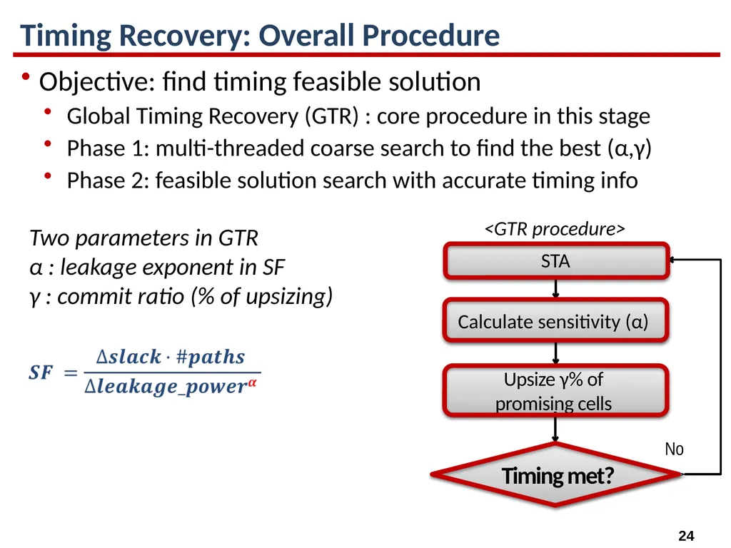 High-Performance Gate Sizing with a Signoff Timer - slide 24 of 34