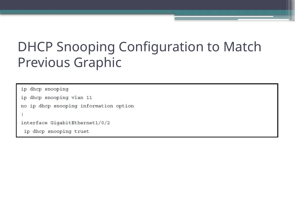 CCNA 200-301, Volume 2 Chapter 8 DHCP Snooping and - slide 12 of 29