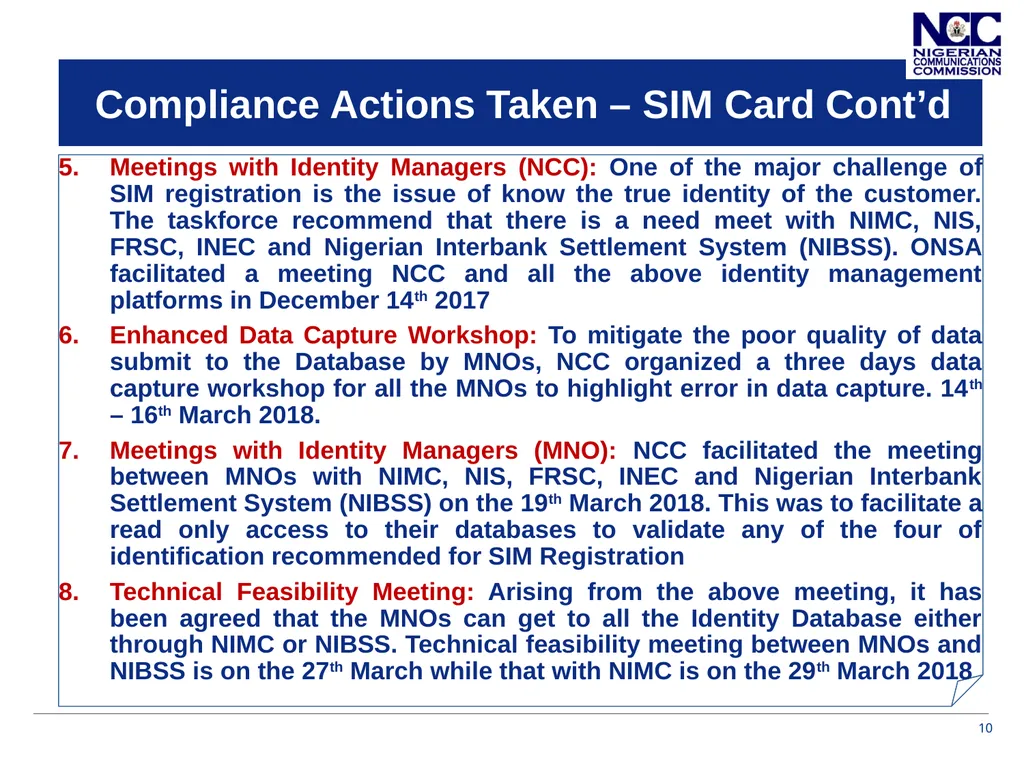 Presentation on Call Masking and Pre-Registered - slide 10 of 20