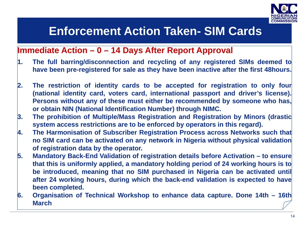 Presentation on Call Masking and Pre-Registered - slide 14 of 20
