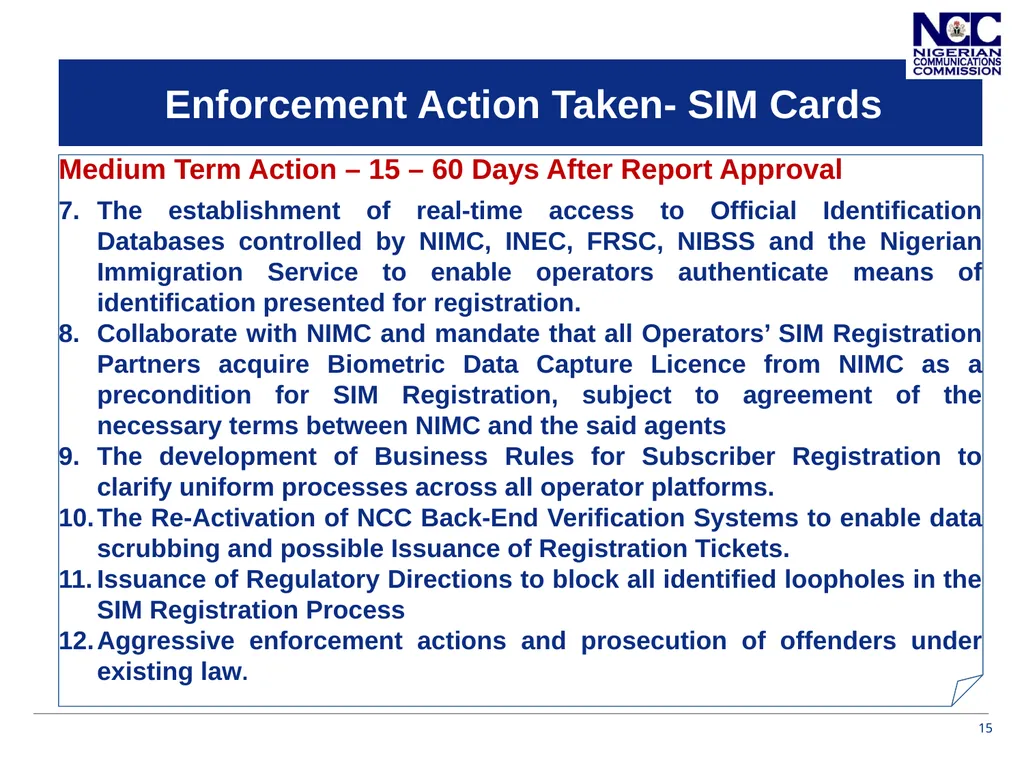 Presentation on Call Masking and Pre-Registered - slide 15 of 20