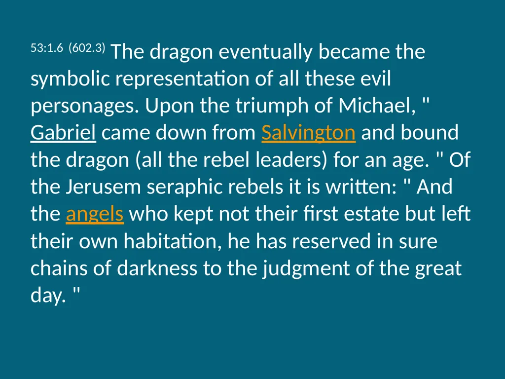 The Urantia Book Paper 53 The Lucifer Rebellion - slide 9 of 75