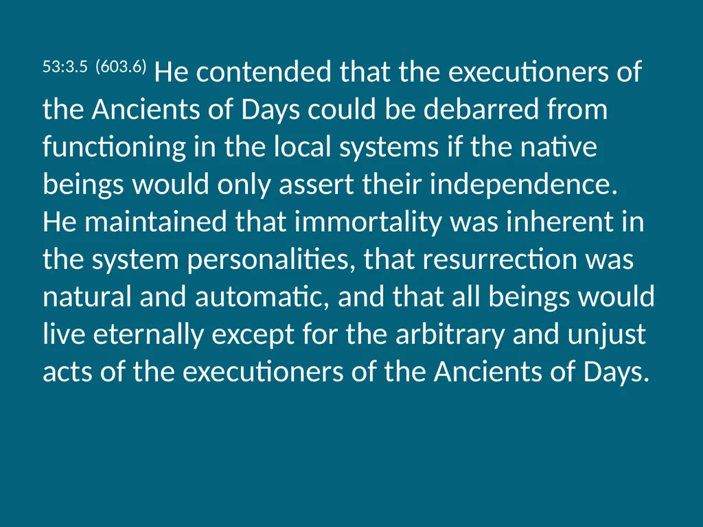 The Urantia Book Paper 53 The Lucifer Rebellion - slide 19 of 75