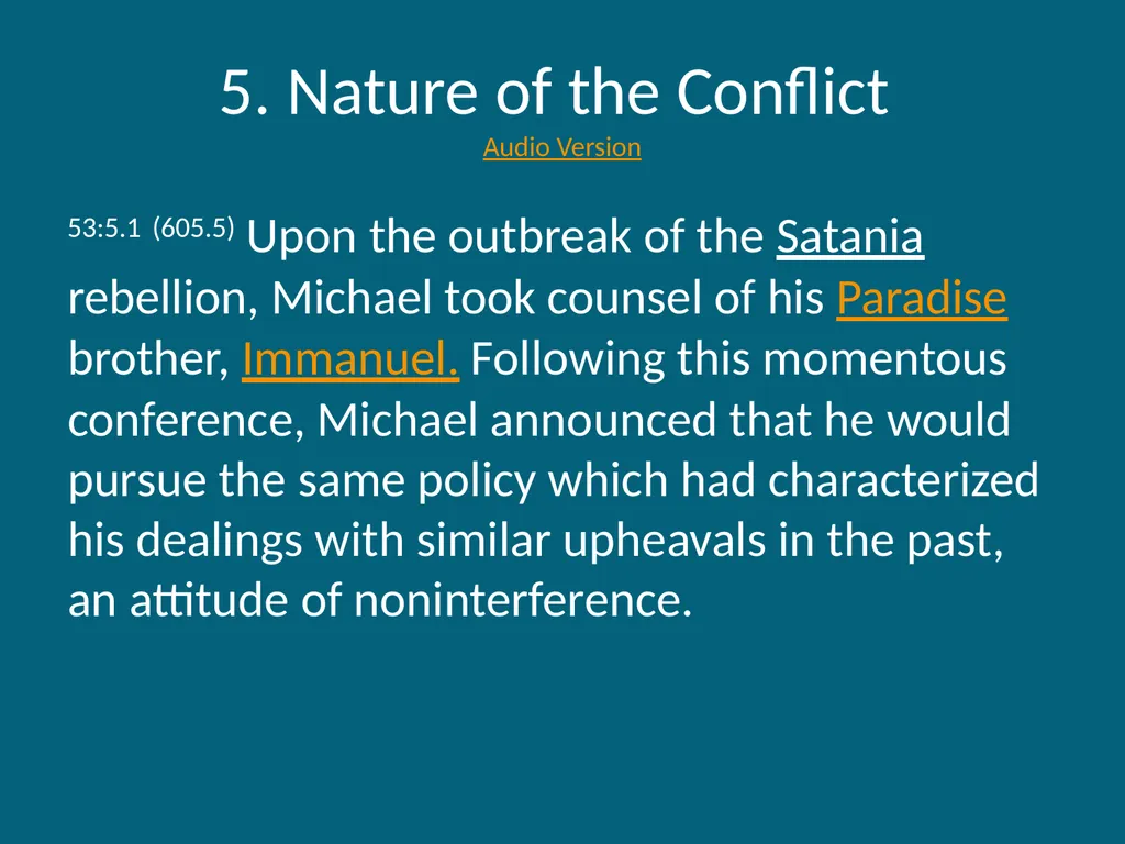The Urantia Book Paper 53 The Lucifer Rebellion - slide 29 of 75