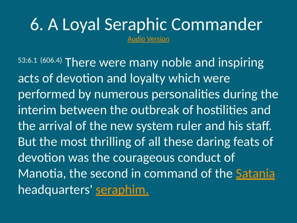 The Urantia Book Paper 53 The Lucifer Rebellion - slide 36 of 75