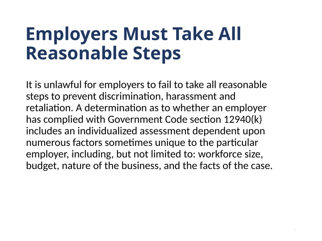 Note that this training is intended to be - slide 77 of 103
