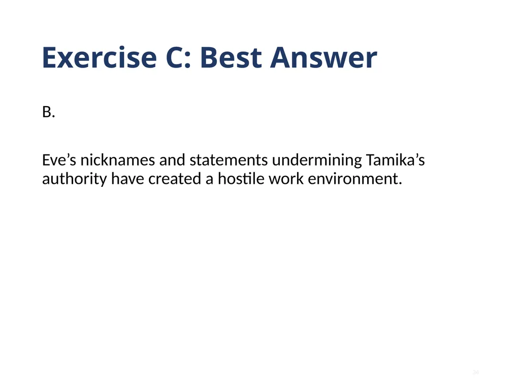 Note that this training is intended to be - slide 34 of 103