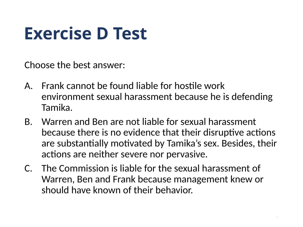 Note that this training is intended to be - slide 36 of 103