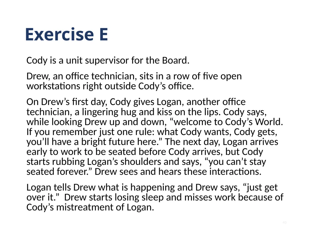 Note that this training is intended to be - slide 40 of 103