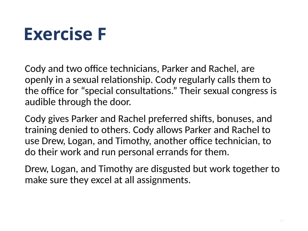 Note that this training is intended to be - slide 43 of 103