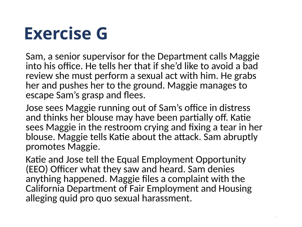 Note that this training is intended to be - slide 56 of 103