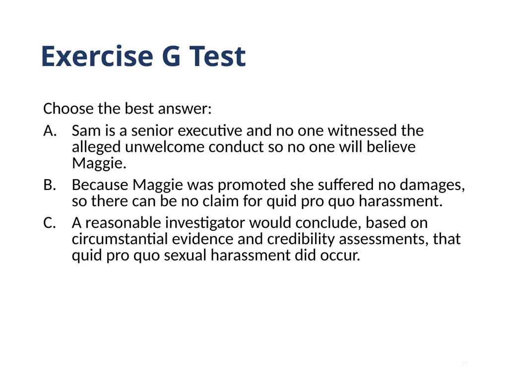 Note that this training is intended to be - slide 57 of 103