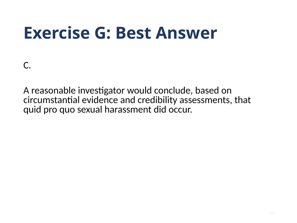 Note that this training is intended to be - slide 58 of 103