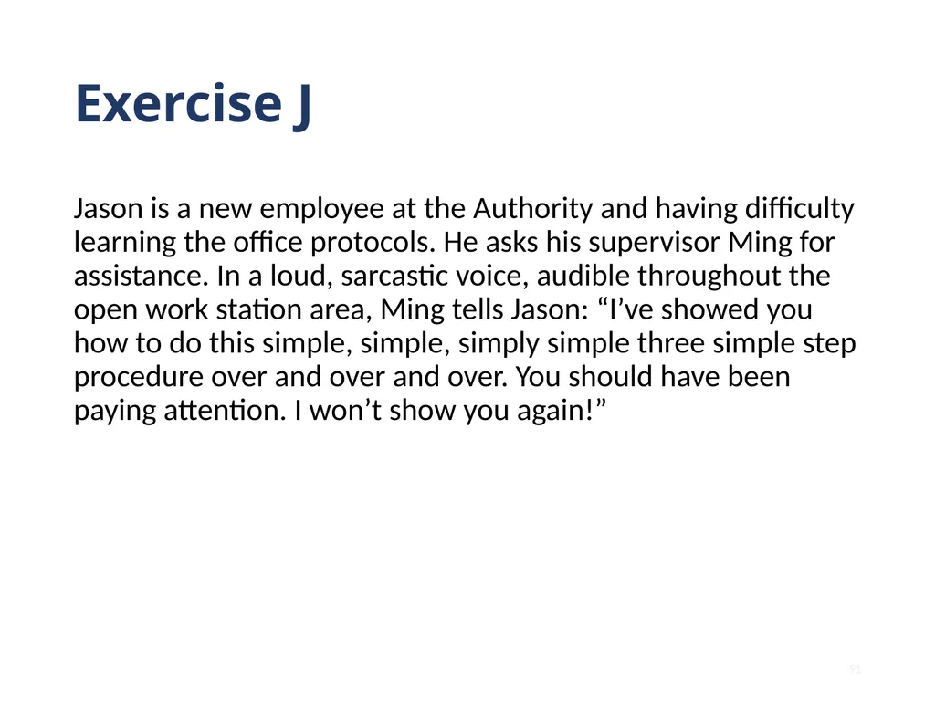 Note that this training is intended to be - slide 91 of 103