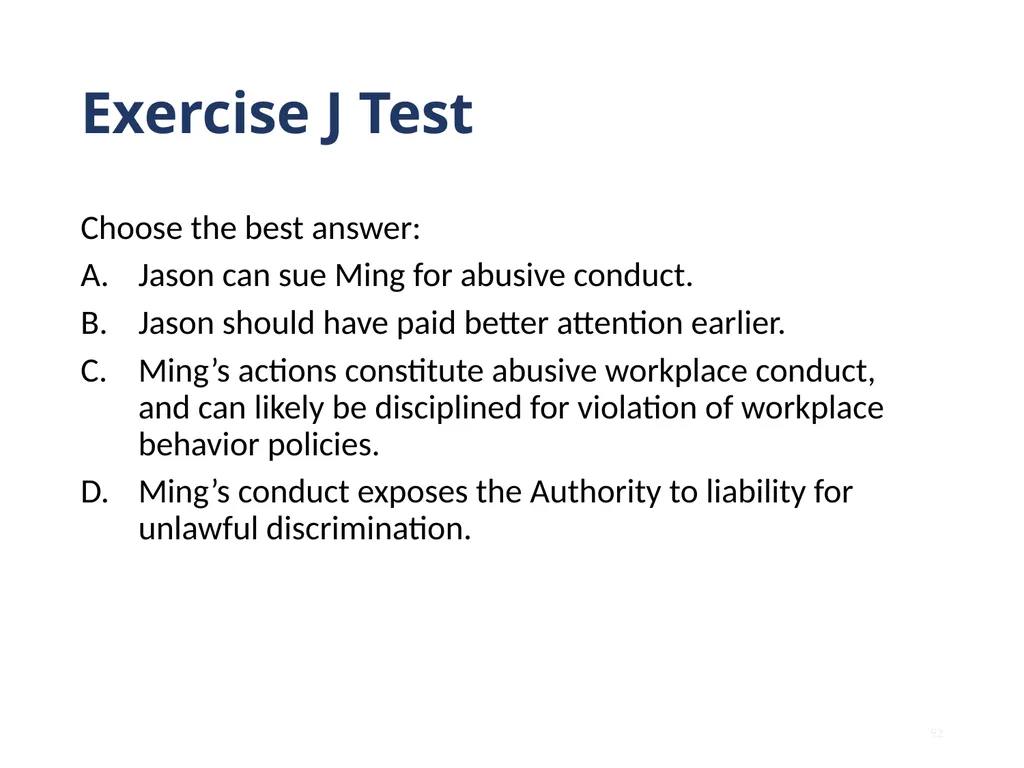 Note that this training is intended to be - slide 92 of 103