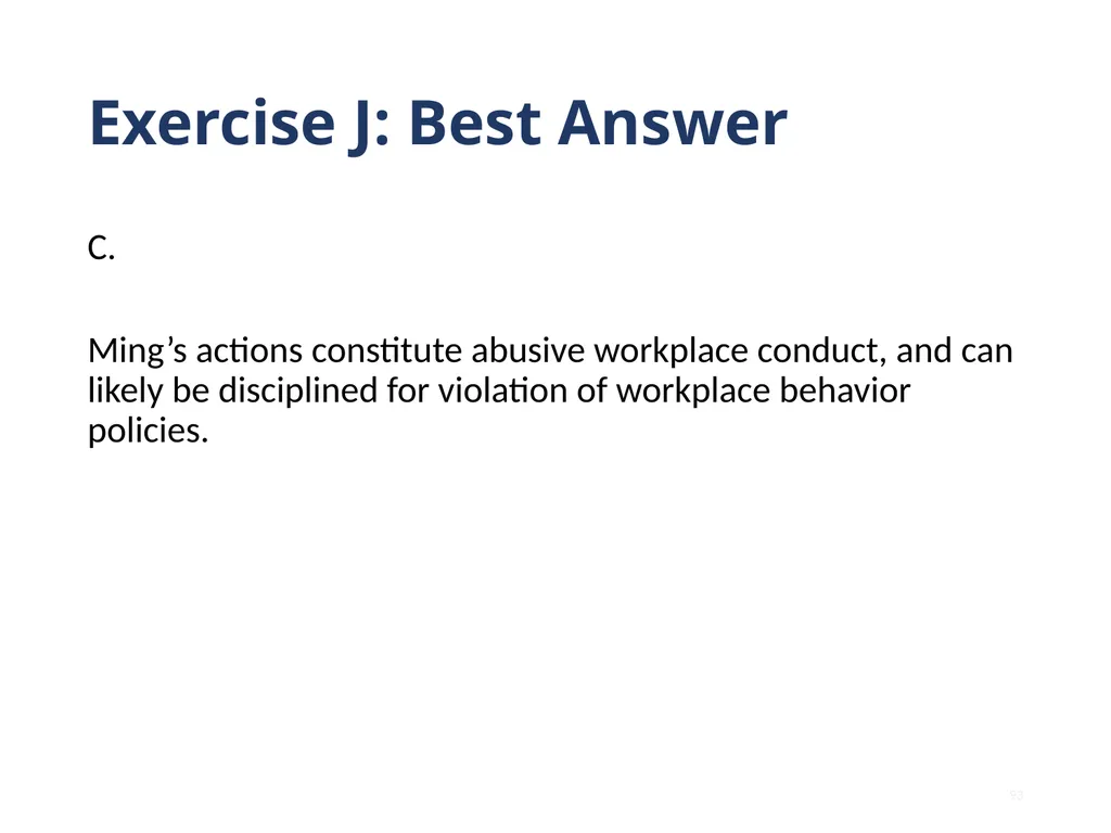 Note that this training is intended to be - slide 93 of 103