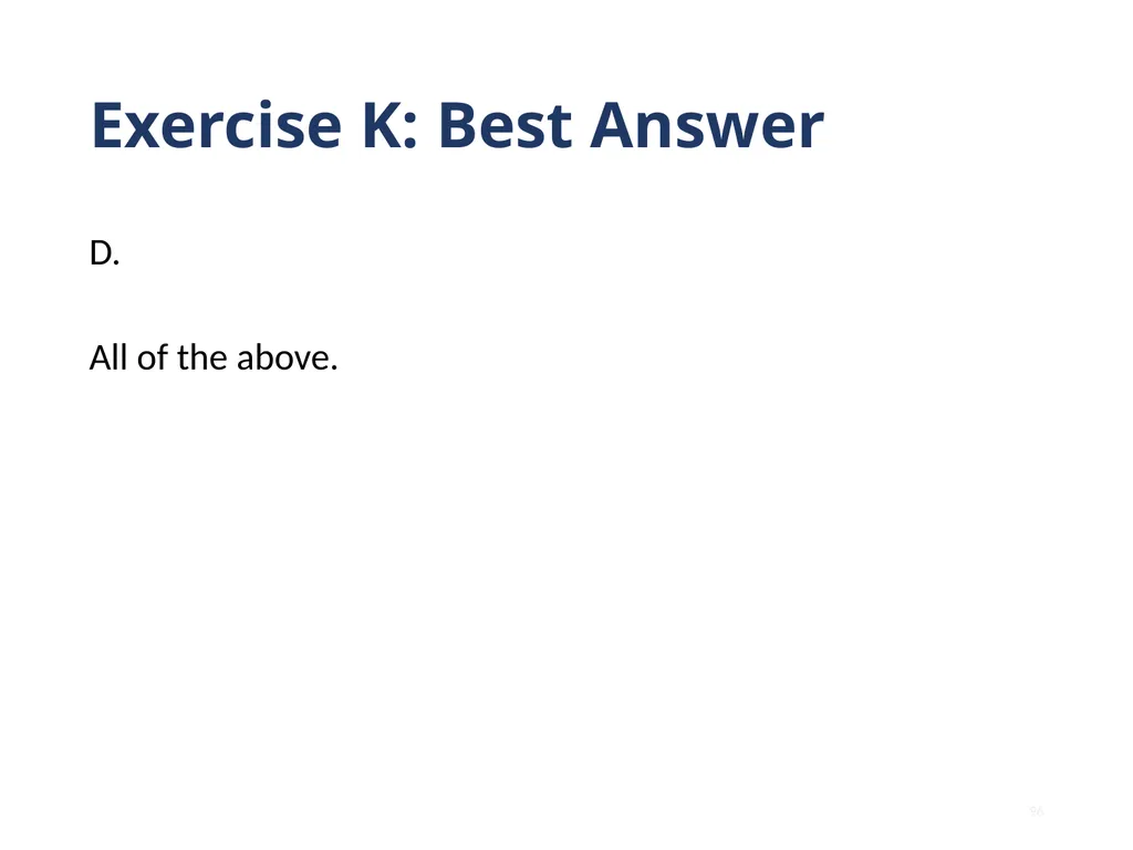 Note that this training is intended to be - slide 96 of 103