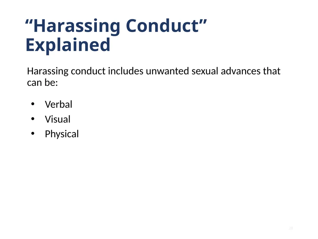 Note that this training is intended to be - slide 28 of 103