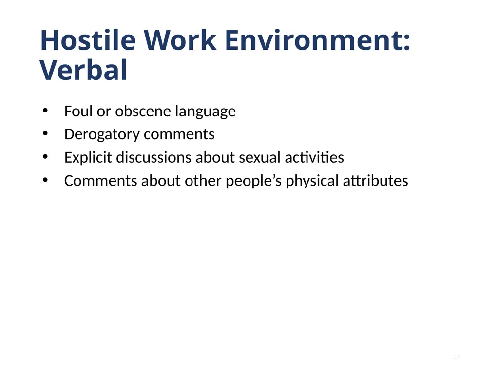 Note that this training is intended to be - slide 29 of 103