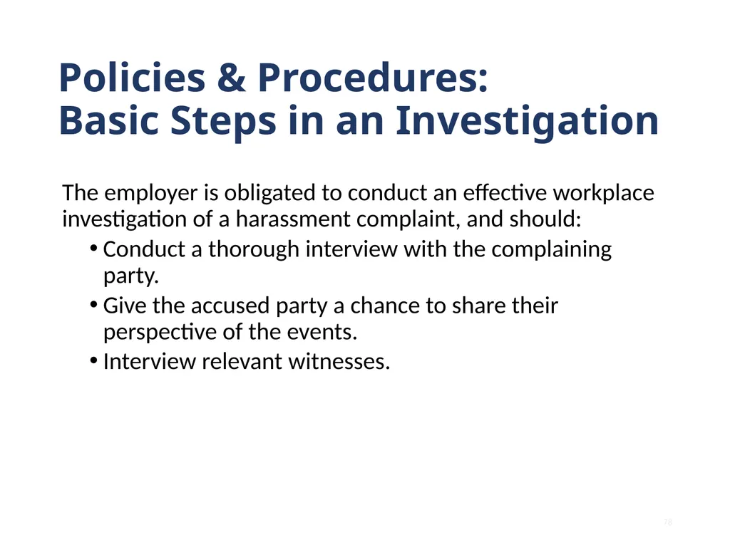 Note that this training is intended to be - slide 78 of 103