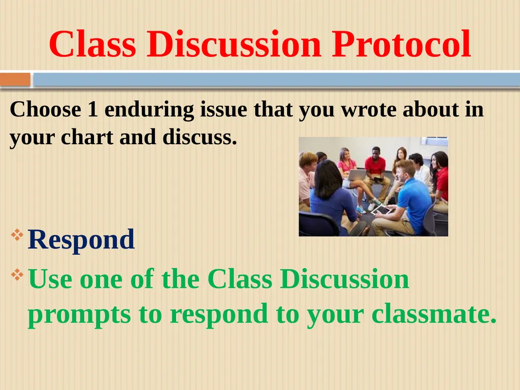 Unit 1 Lesson #3 Enduring Issues Agenda Aim: What - slide 14 of 15