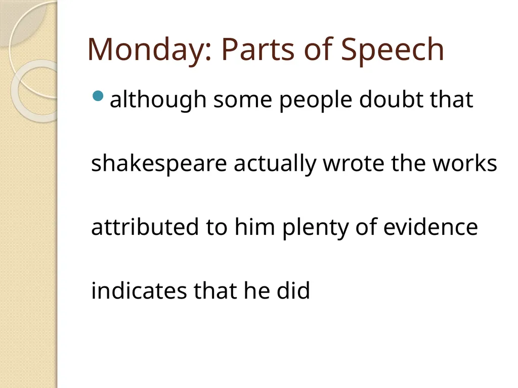 Week 3 Warm-Ups English 12 Mrs. Fountain Monday: - slide 2 of 9