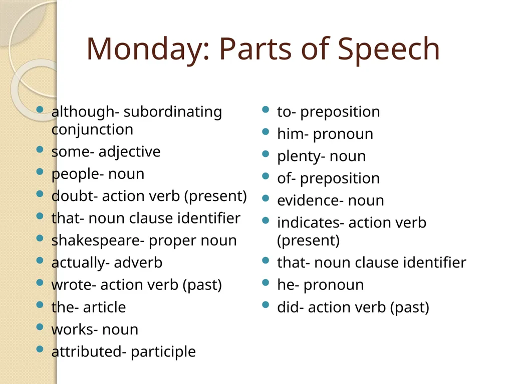 Week 3 Warm-Ups English 12 Mrs. Fountain Monday: - slide 3 of 9