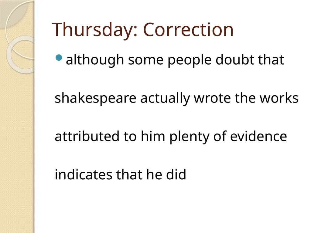 Week 3 Warm-Ups English 12 Mrs. Fountain Monday: - slide 8 of 9
