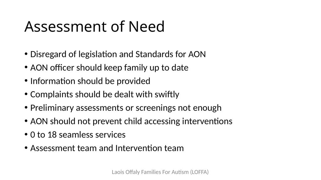 Laois Offaly Families For Autism (LOFFA) Family - slide 5 of 6