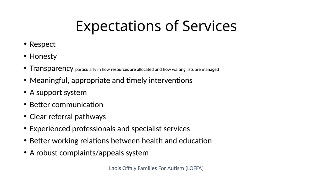 Laois Offaly Families For Autism (LOFFA) Family - slide 3 of 6