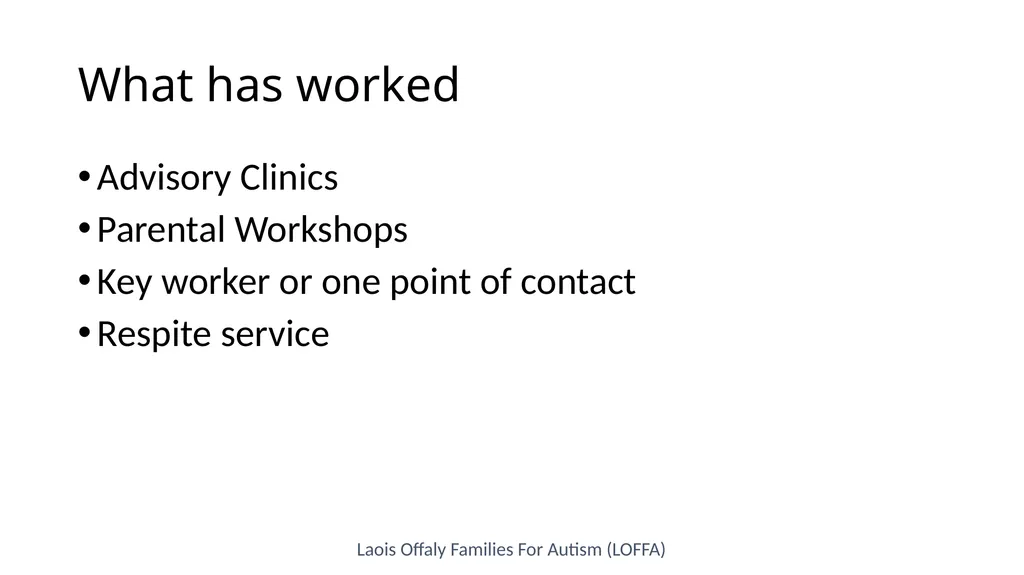 Laois Offaly Families For Autism (LOFFA) Family - slide 4 of 6