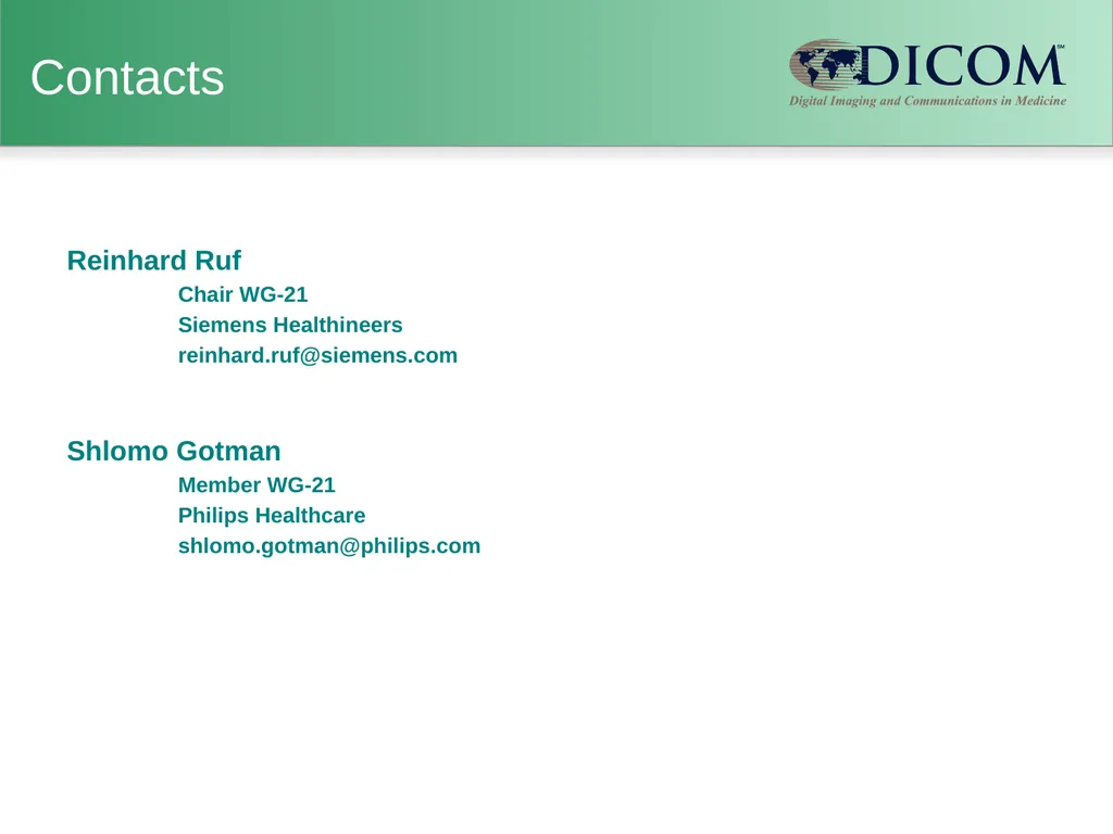 Supplement 188: Multi-energy CT Imaging DICOM - slide 15 of 15