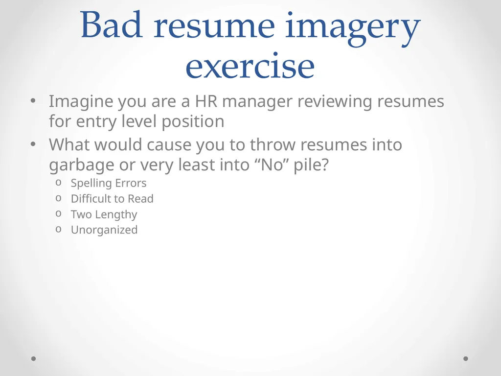 How to write an effective resume Katie Peterson - slide 3 of 24