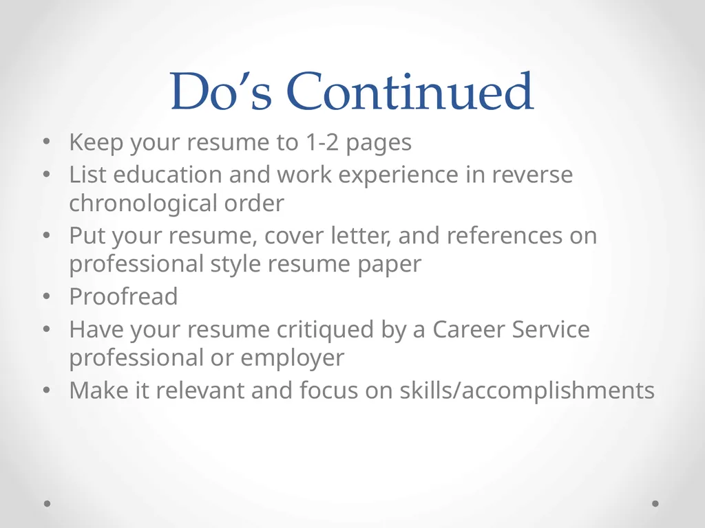 How to write an effective resume Katie Peterson - slide 11 of 24