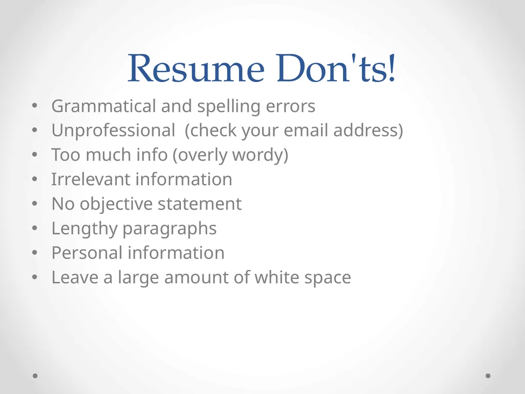 How to write an effective resume Katie Peterson - slide 13 of 24
