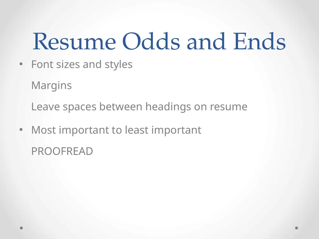 How to write an effective resume Katie Peterson - slide 15 of 24