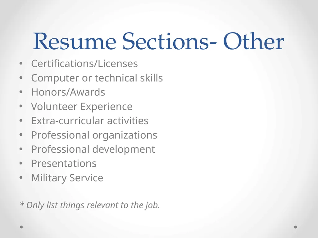 How to write an effective resume Katie Peterson - slide 22 of 24