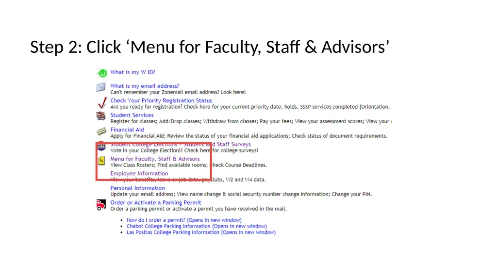 How to E-mail Students via CLASS-WEB Step 1: Log - slide 3 of 8