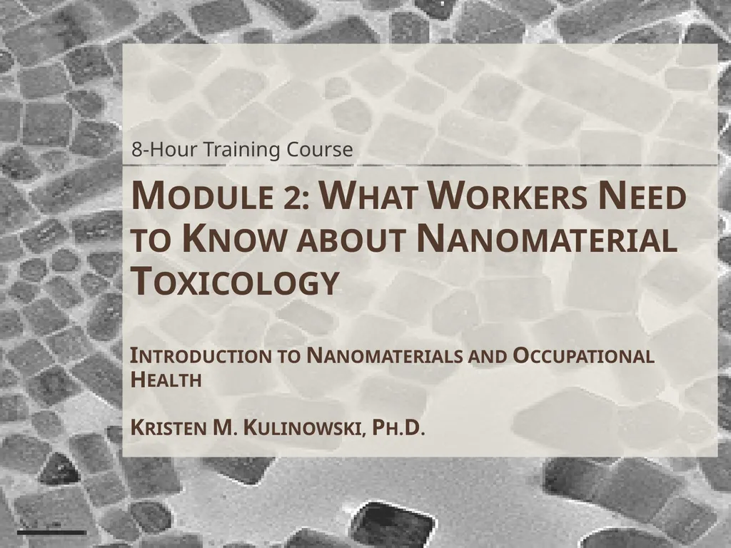 Module 2: What Workers Need to Know about - slide 1 of 27