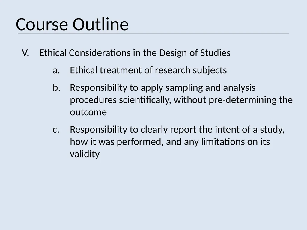 TEACHING STUDY DESIGN PRINCIPLES VS. DATA ANALYSIS - slide 10 of 19