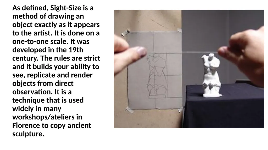 Learning How Artists Draw: A Sight Measuring - slide 18 of 40