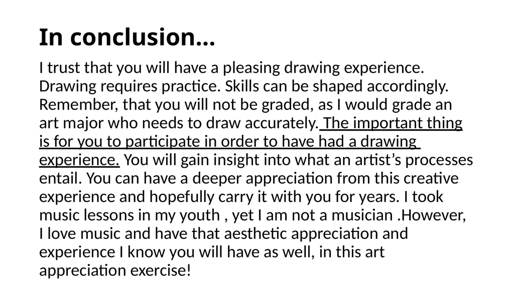 Learning How Artists Draw: A Sight Measuring - slide 40 of 40
