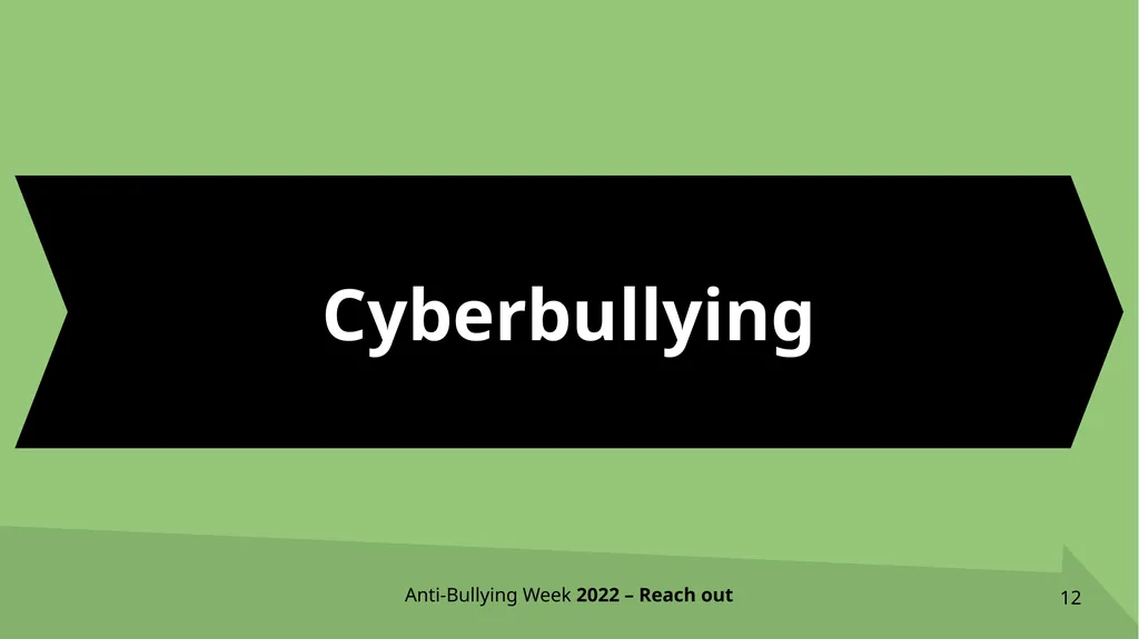 ANTI-BULLYING WEEK 2022 Bullying affects millions - slide 12 of 17