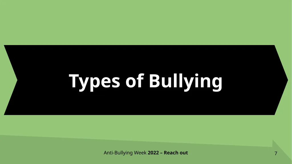 ANTI-BULLYING WEEK 2022 Bullying affects millions - slide 7 of 17
