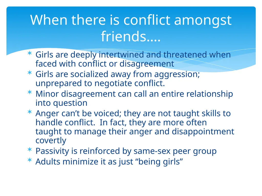Relational Aggression: Sugar and Spice But Not - slide 6 of 22