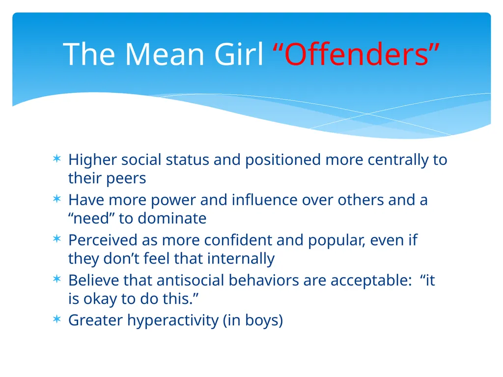 Relational Aggression: Sugar and Spice But Not - slide 16 of 22